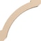Ekena Millwork 3-inch W x 18-inch D x 18-inch H Lafayette Rough Cedar Woodgrain TimberThane Knee Brace, Primed BRCUR03X18X18LFTRCPR - alternate 4